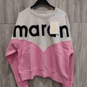 Isabel Marant Étoile Women’s Logo Colorblock Sweatshirt Pink